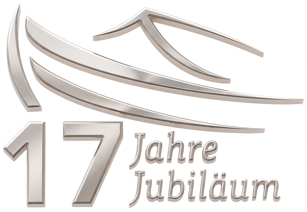 17 Jahre Jubiläum: Emblem des Arche Pflegezentrums in Silber